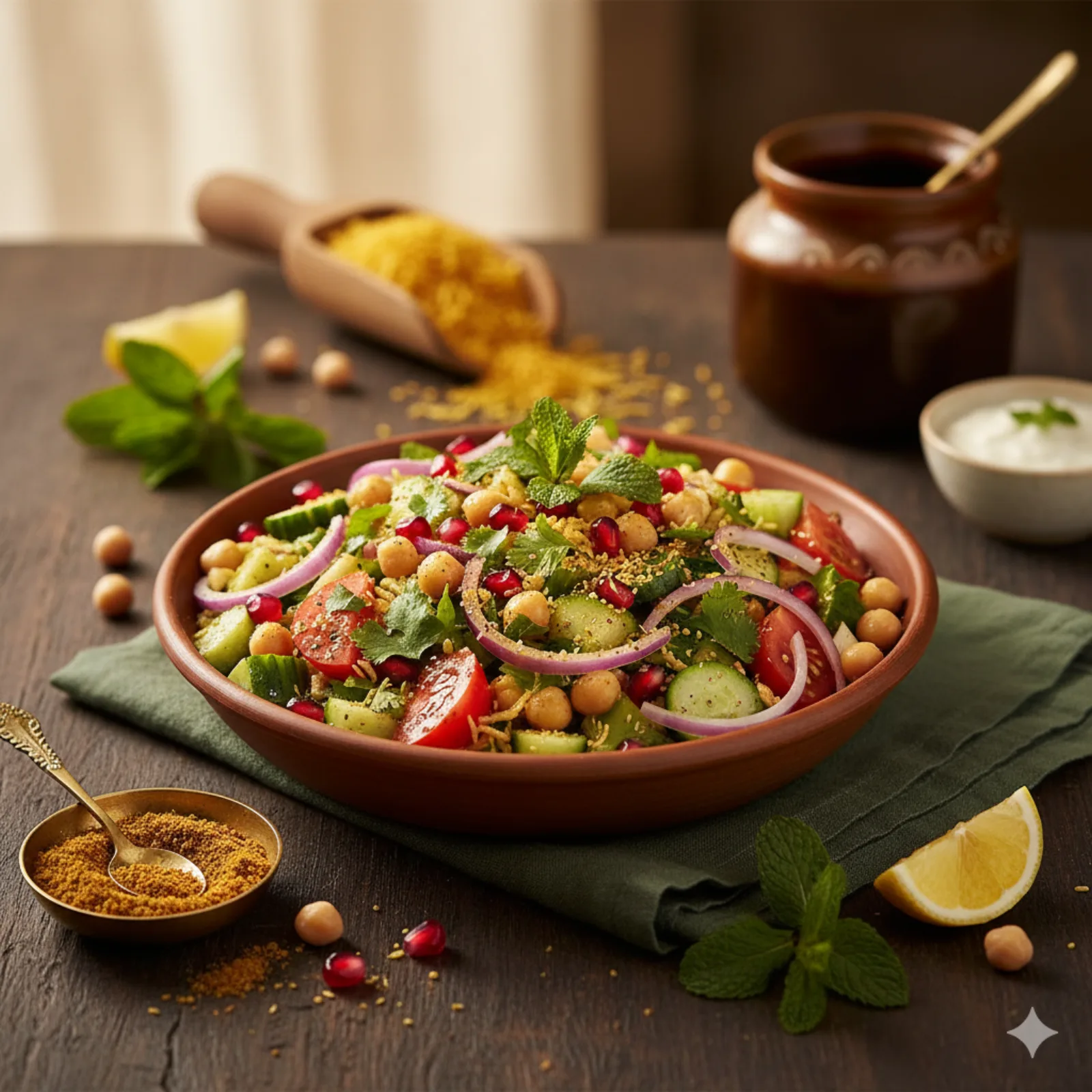 Indischer Chaat Salat