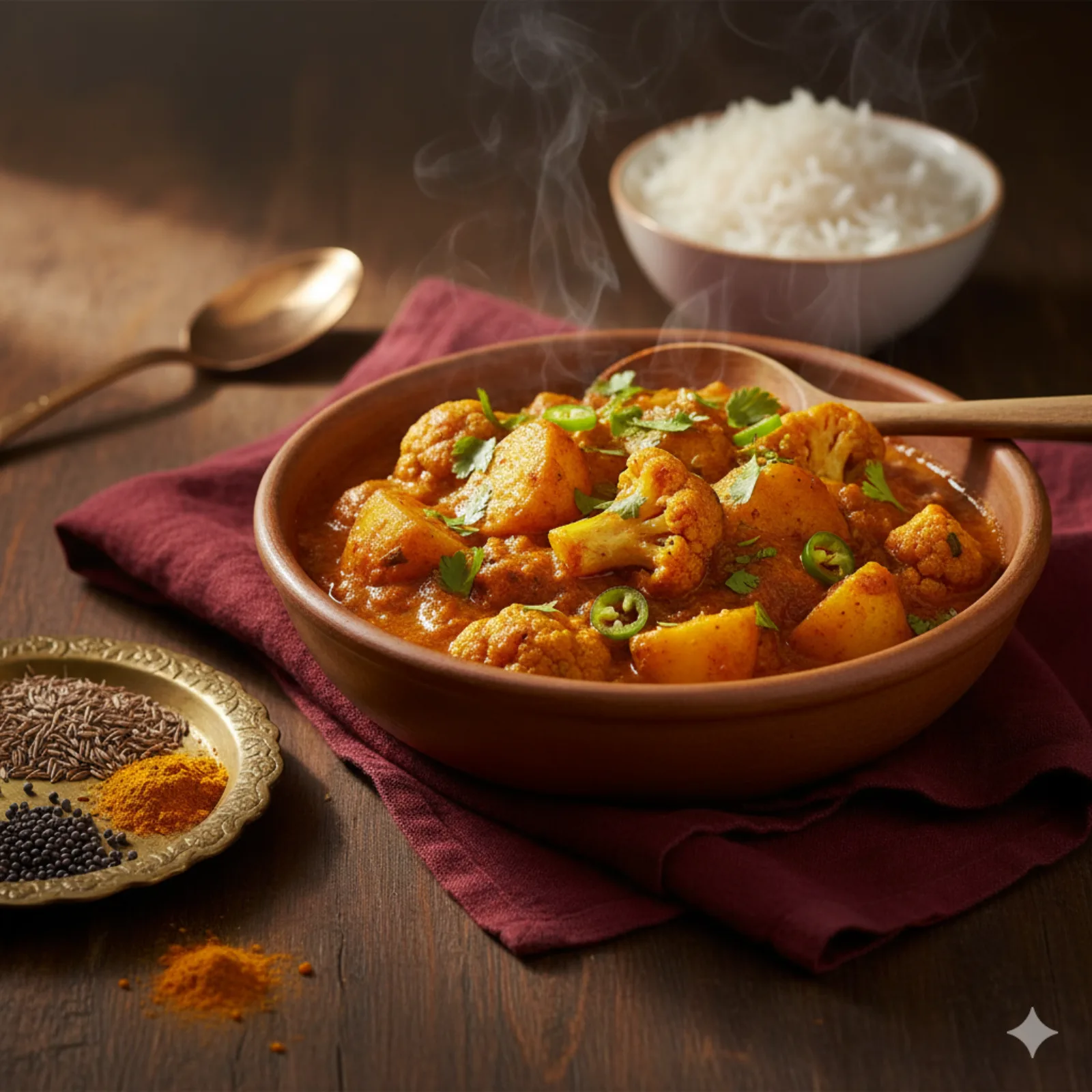 Aloo Gobi - Kartoffel Blumenkohl Curry