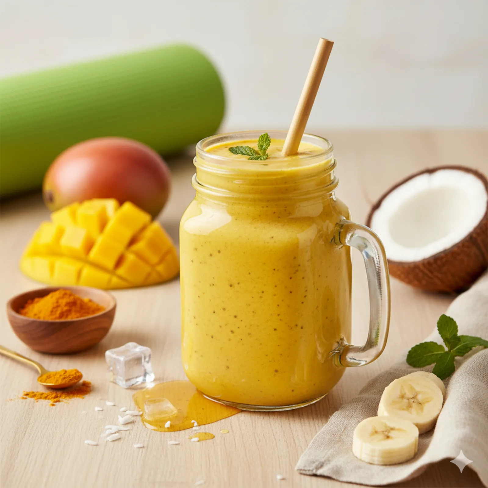 Tropischer Kurkuma Smoothie