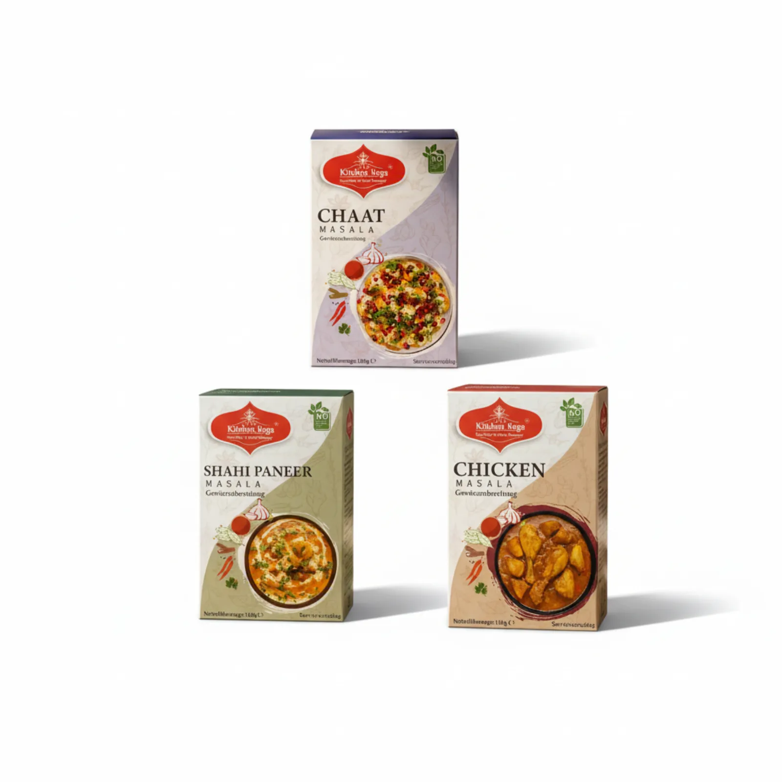 Blend Spices Trio — Chaat, Shahi Paneer & Chicken Masala