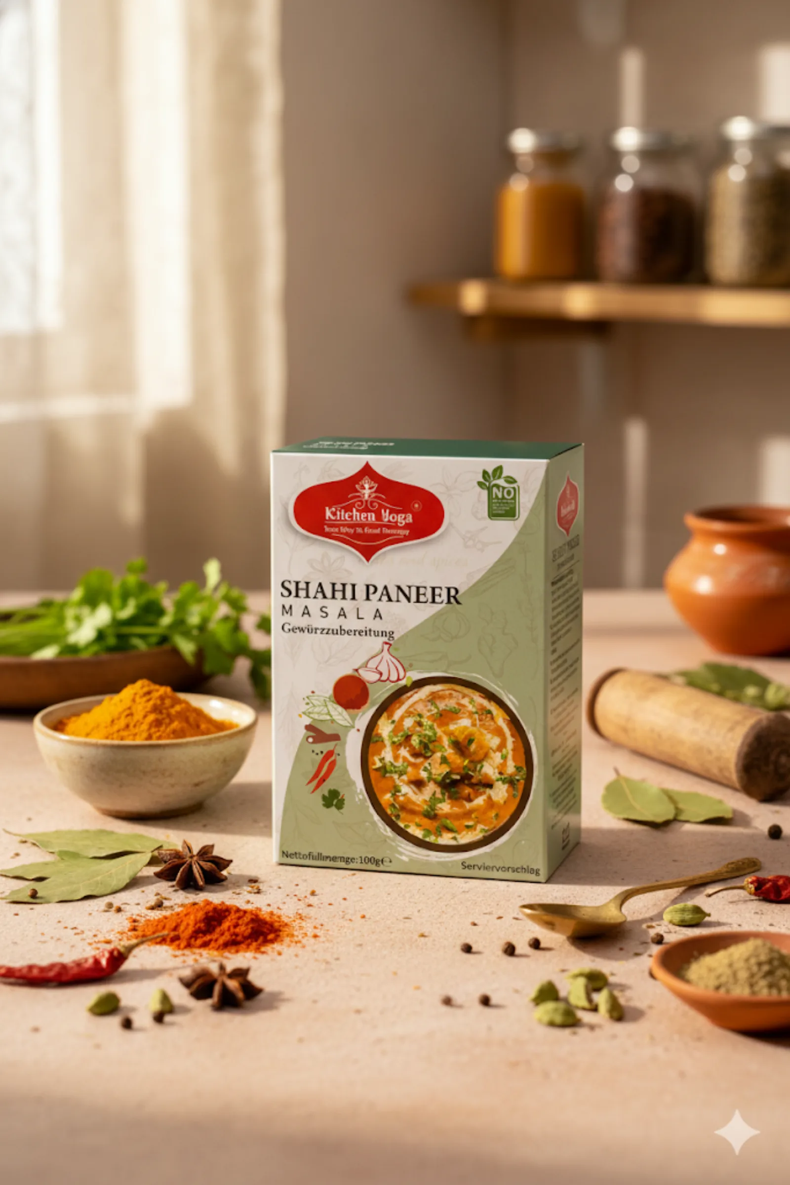 Shahi Paneer Masala Gewürzzubereitung